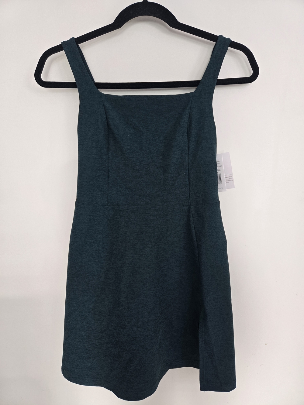 Beyond Yoga Court Appeal Active Mini dress Dark Spruce XXS Square Neck